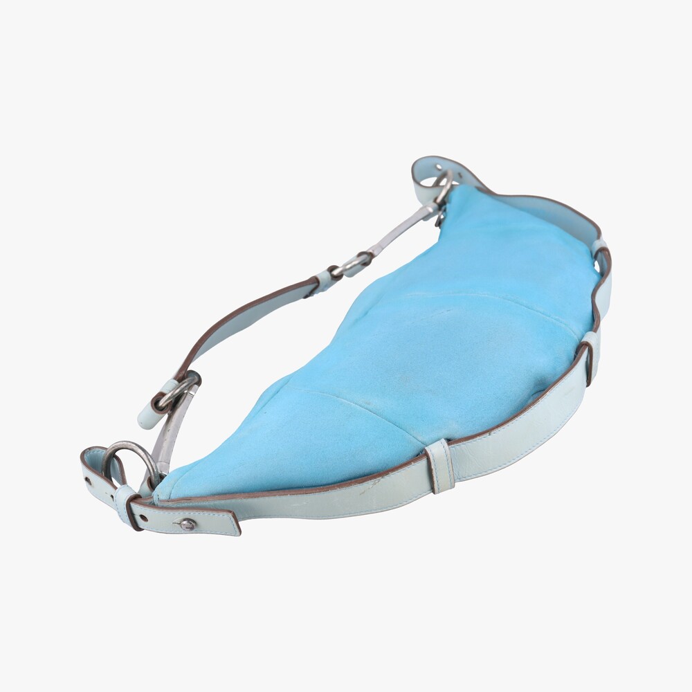 Yves Saint Laurent Rive Gauche Mombasa Blue Suede - Picture 7 of 9